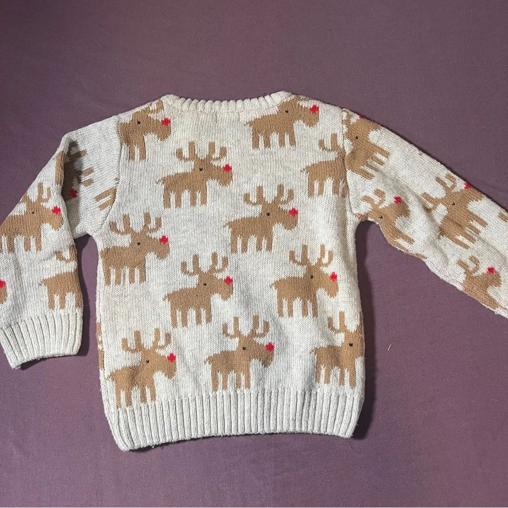 NEXT Christmas Sweater - Kids Size 2-3 years Toddler Knit Holiday Picture - Picture 7 of 8